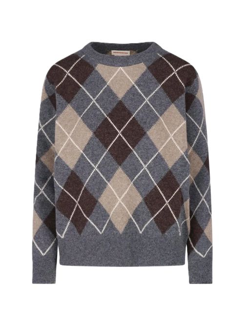 Ava Argyle Crewneck &DAUGHTER | WL25210GREY PORCUPINE&DARK NAT